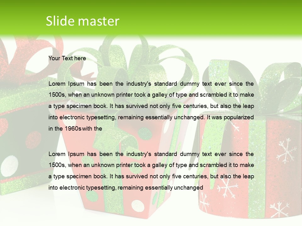 Shiny Decoration Glitter PowerPoint Template