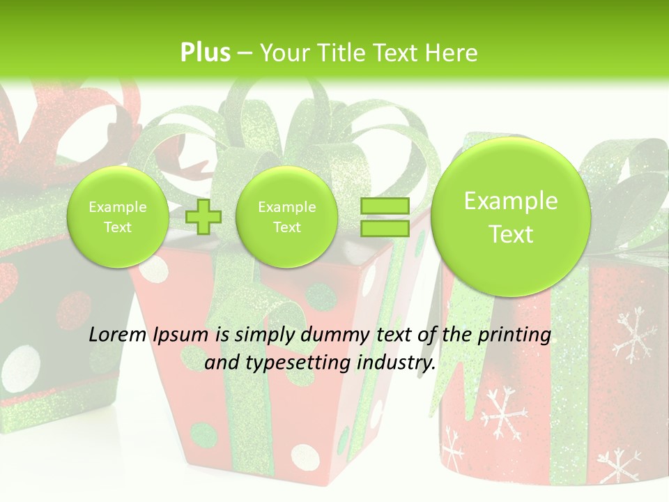 Shiny Decoration Glitter PowerPoint Template