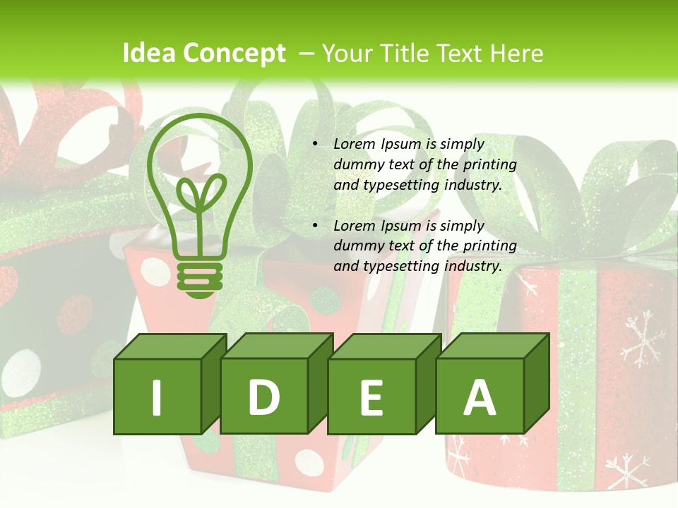 Shiny Decoration Glitter PowerPoint Template