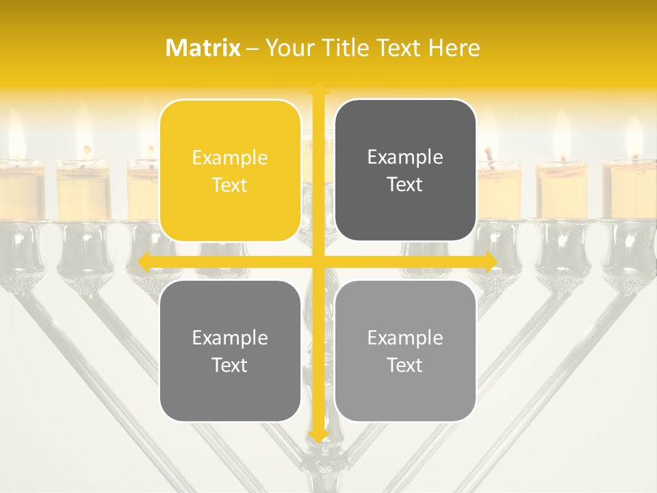 Fire Draydel Jewish PowerPoint Template