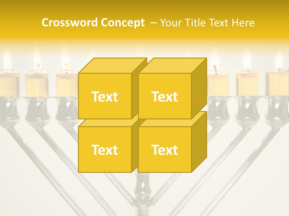 Fire Draydel Jewish PowerPoint Template