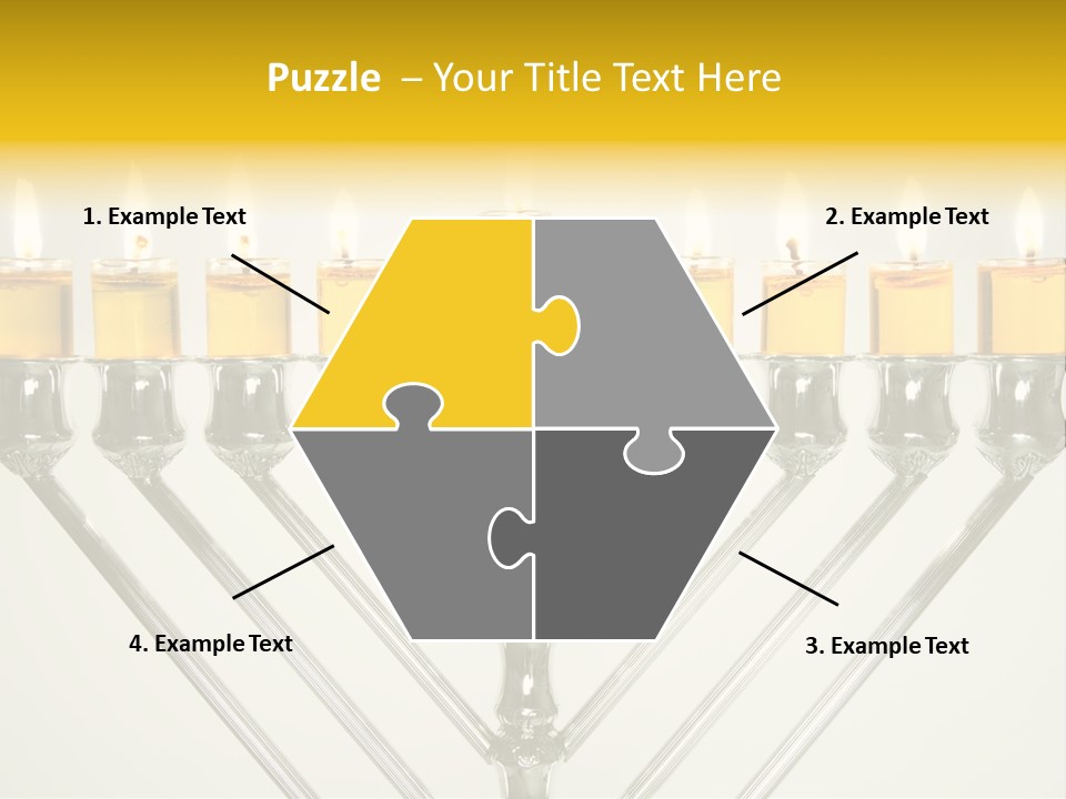 Fire Draydel Jewish PowerPoint Template