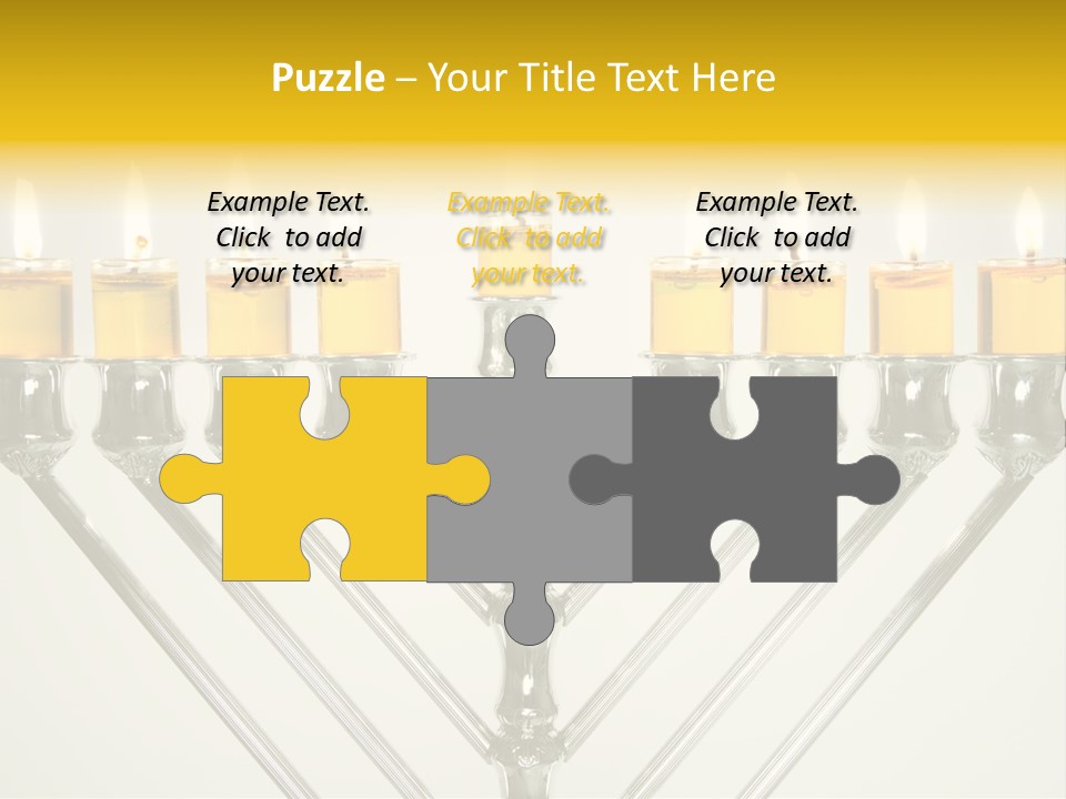 Fire Draydel Jewish PowerPoint Template