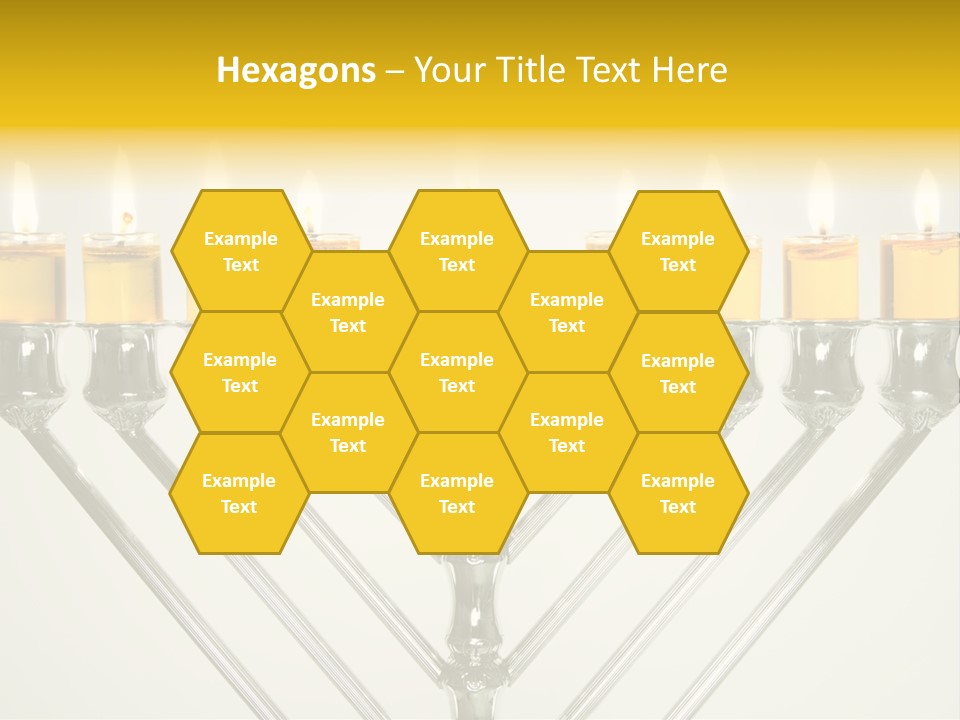 Fire Draydel Jewish PowerPoint Template