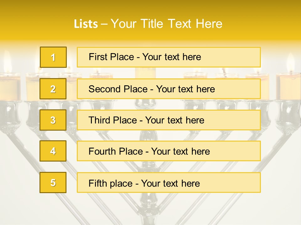 Fire Draydel Jewish PowerPoint Template