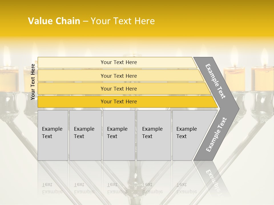 Fire Draydel Jewish PowerPoint Template
