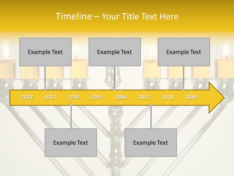 Fire Draydel Jewish PowerPoint Template