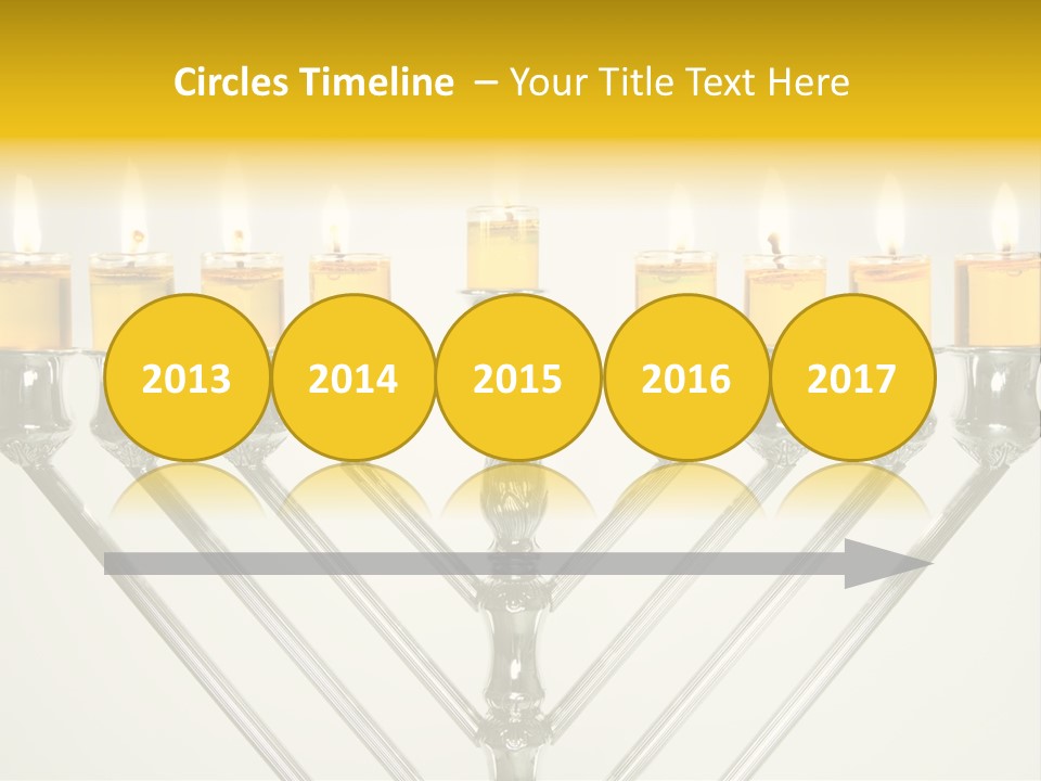 Fire Draydel Jewish PowerPoint Template