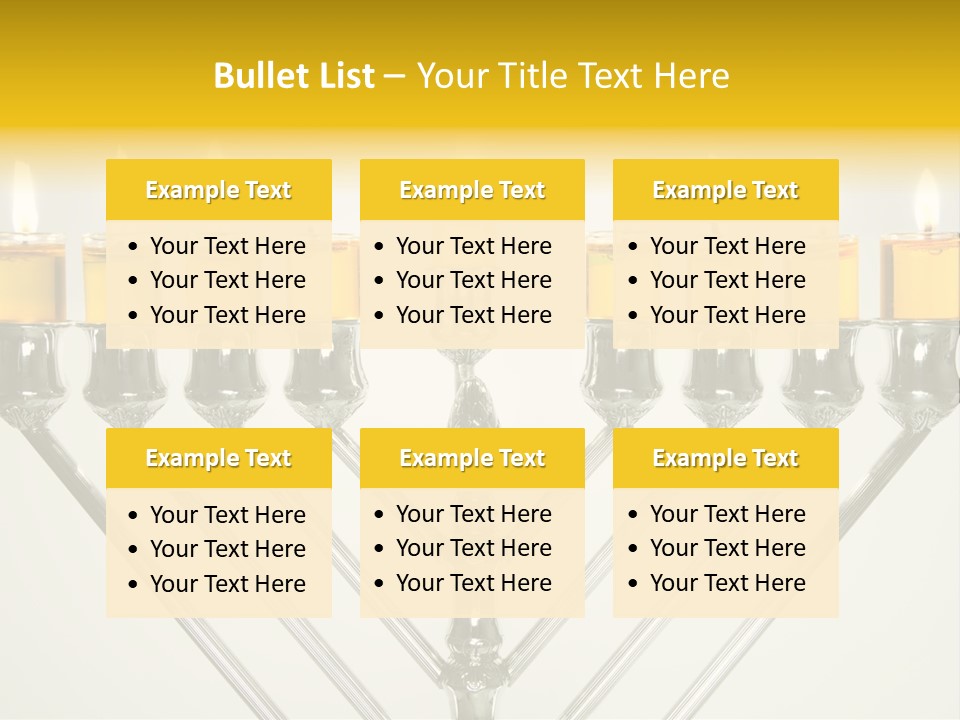 Fire Draydel Jewish PowerPoint Template