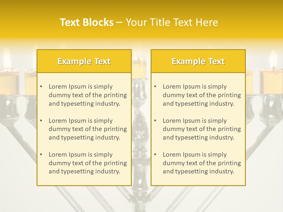 Fire Draydel Jewish PowerPoint Template