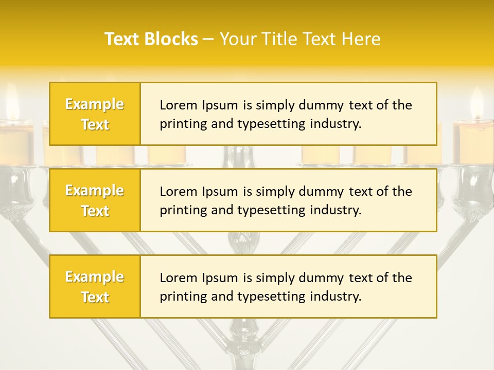Fire Draydel Jewish PowerPoint Template