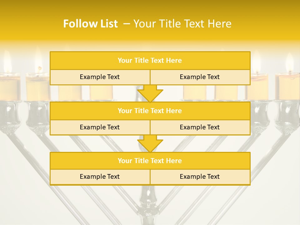 Fire Draydel Jewish PowerPoint Template