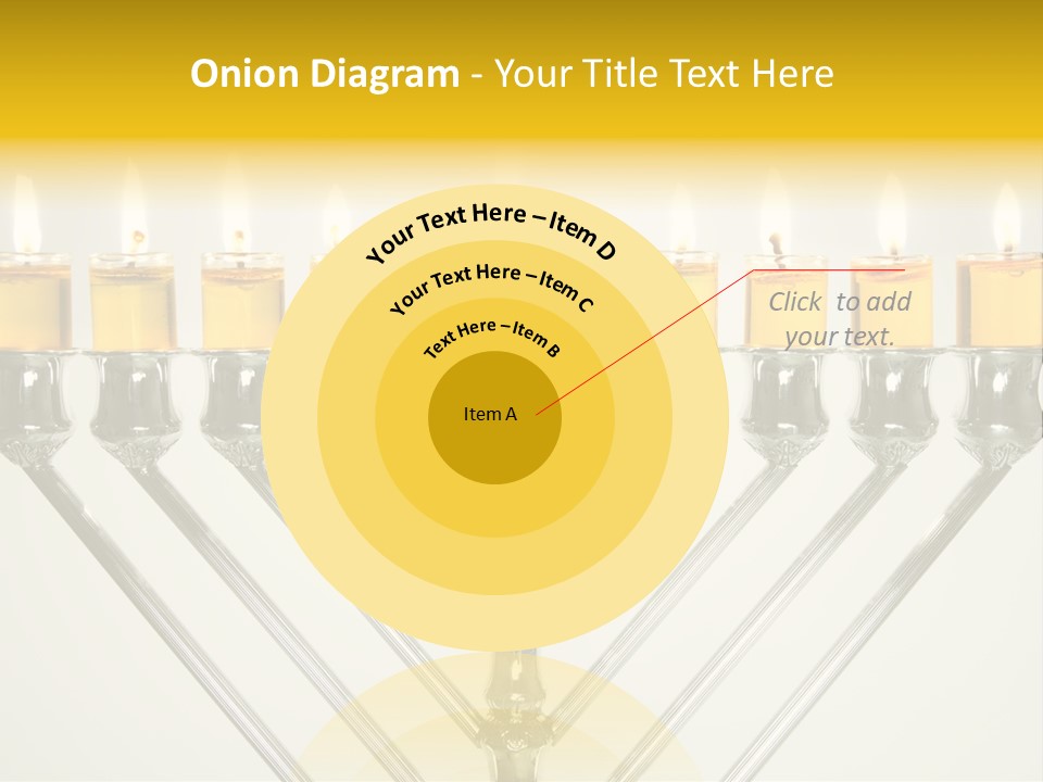 Fire Draydel Jewish PowerPoint Template