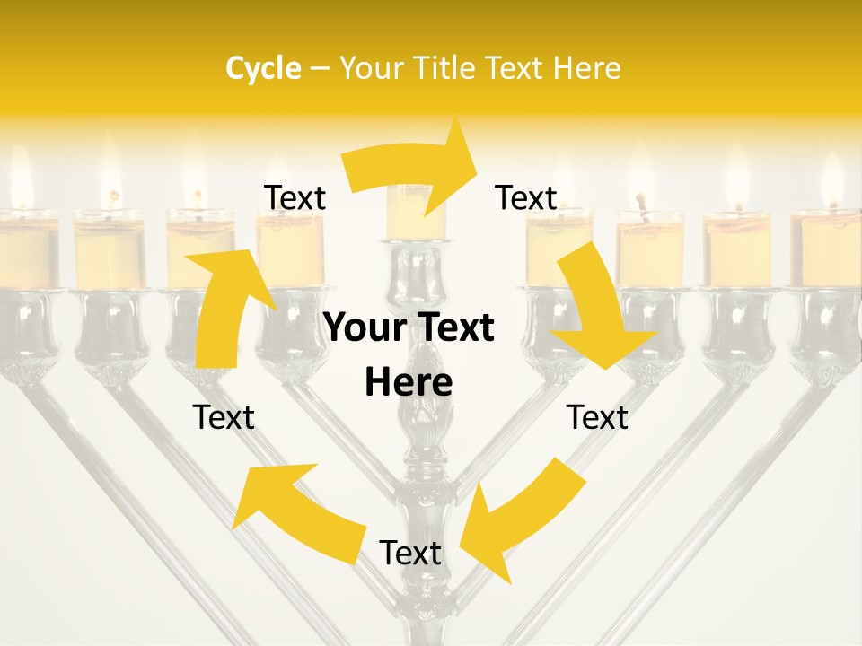 Fire Draydel Jewish PowerPoint Template