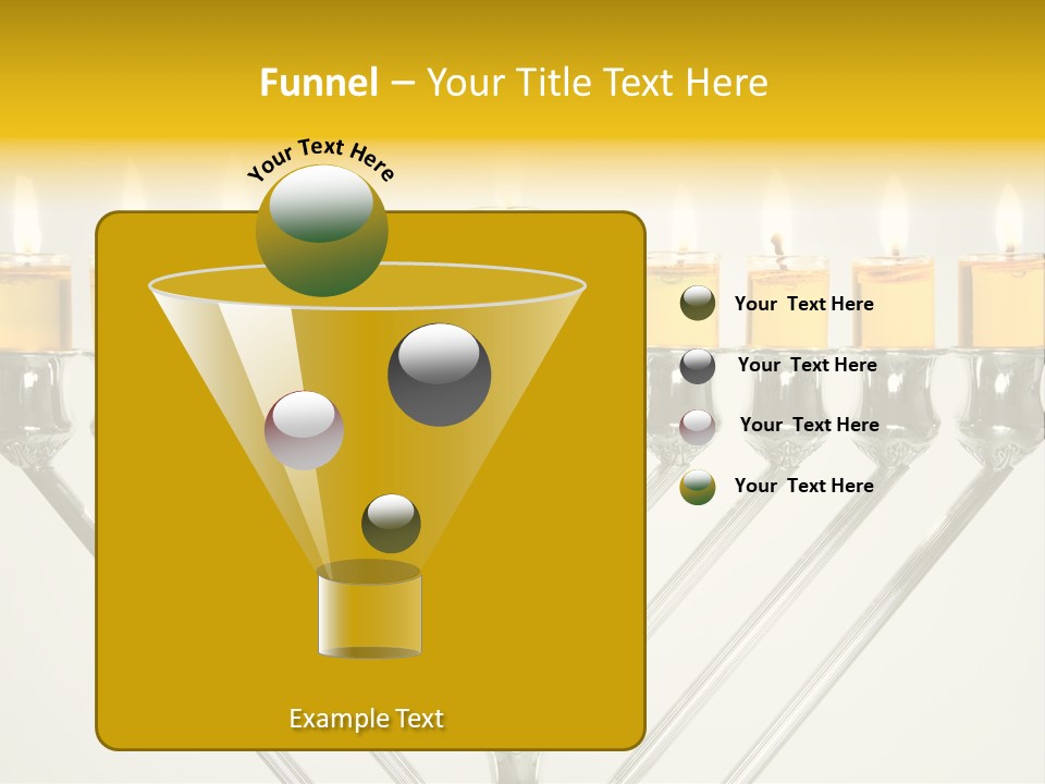 Fire Draydel Jewish PowerPoint Template