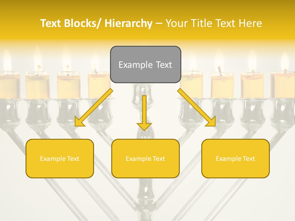 Fire Draydel Jewish PowerPoint Template