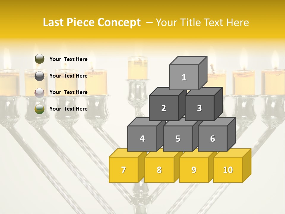 Fire Draydel Jewish PowerPoint Template