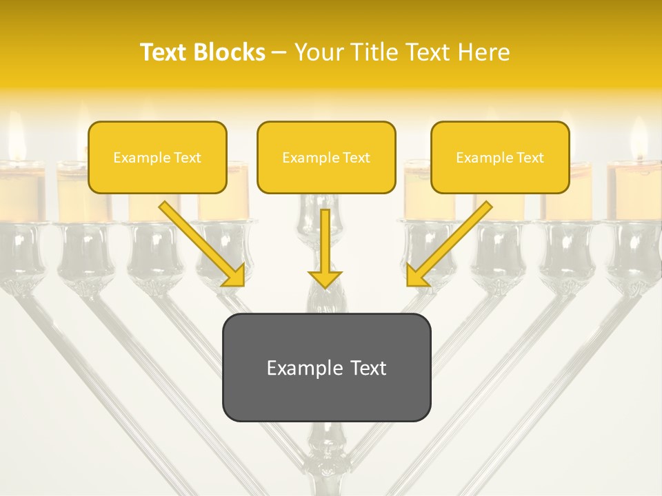 Fire Draydel Jewish PowerPoint Template