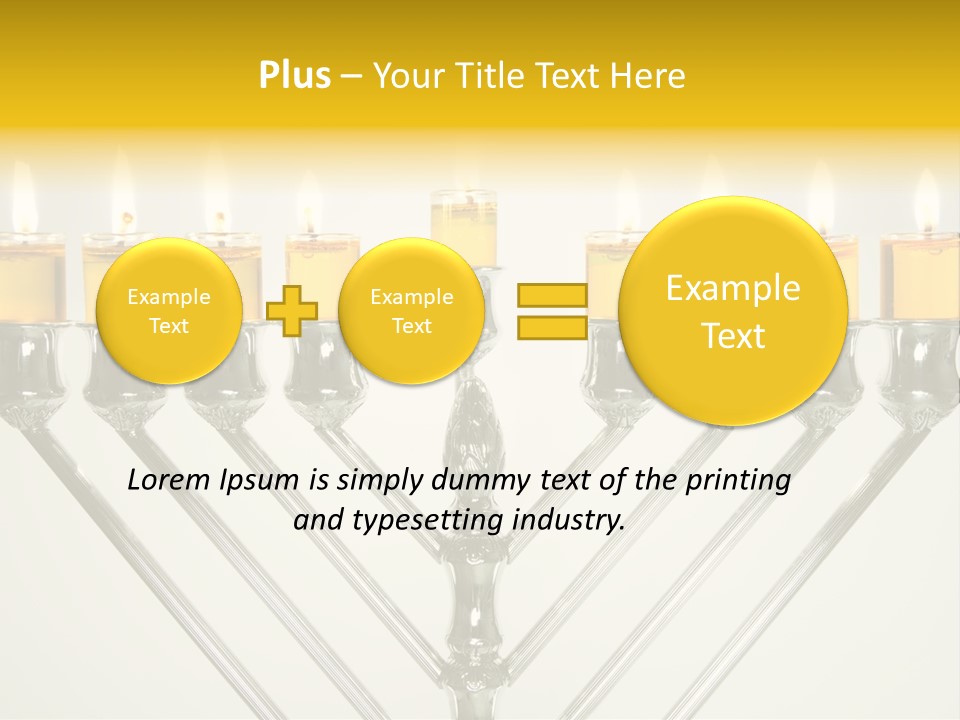 Fire Draydel Jewish PowerPoint Template