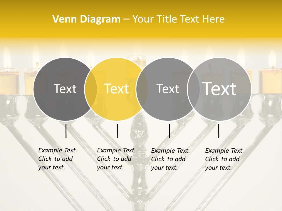 Fire Draydel Jewish PowerPoint Template