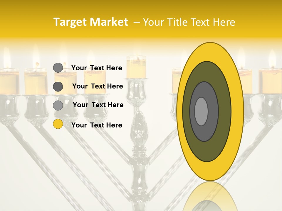 Fire Draydel Jewish PowerPoint Template