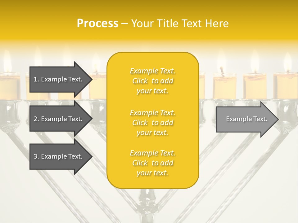 Fire Draydel Jewish PowerPoint Template
