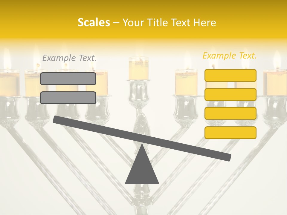 Fire Draydel Jewish PowerPoint Template