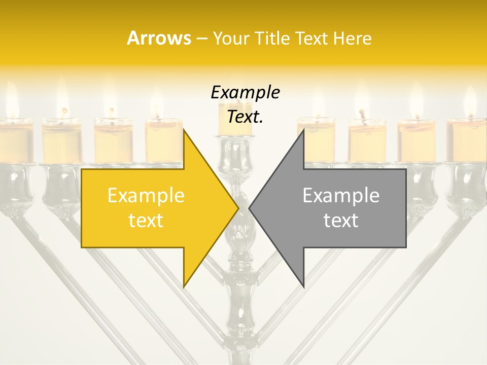 Fire Draydel Jewish PowerPoint Template