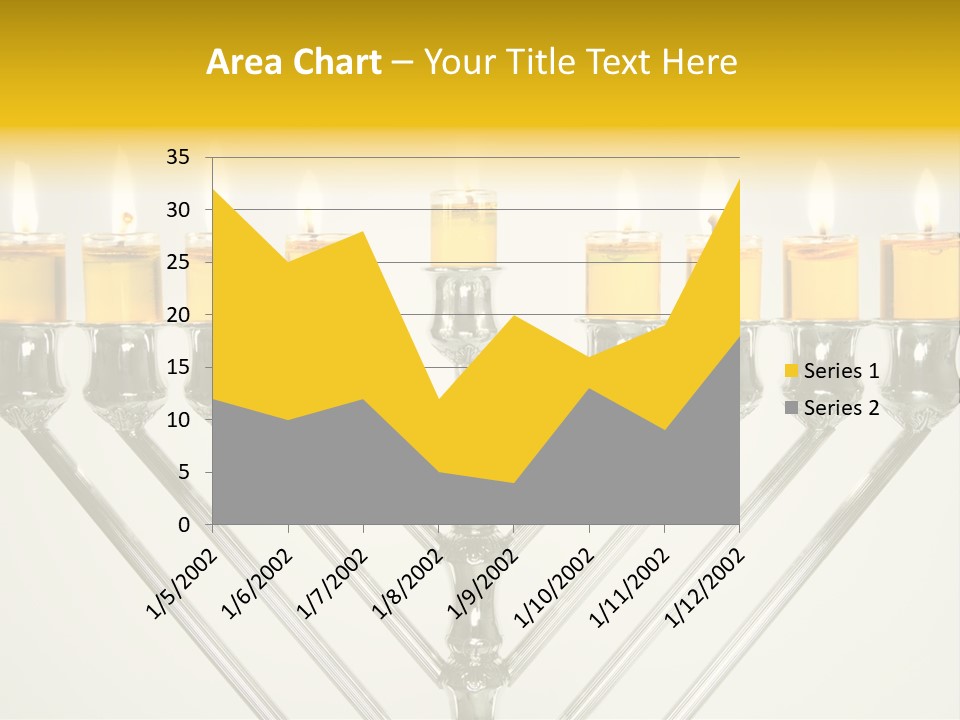 Fire Draydel Jewish PowerPoint Template