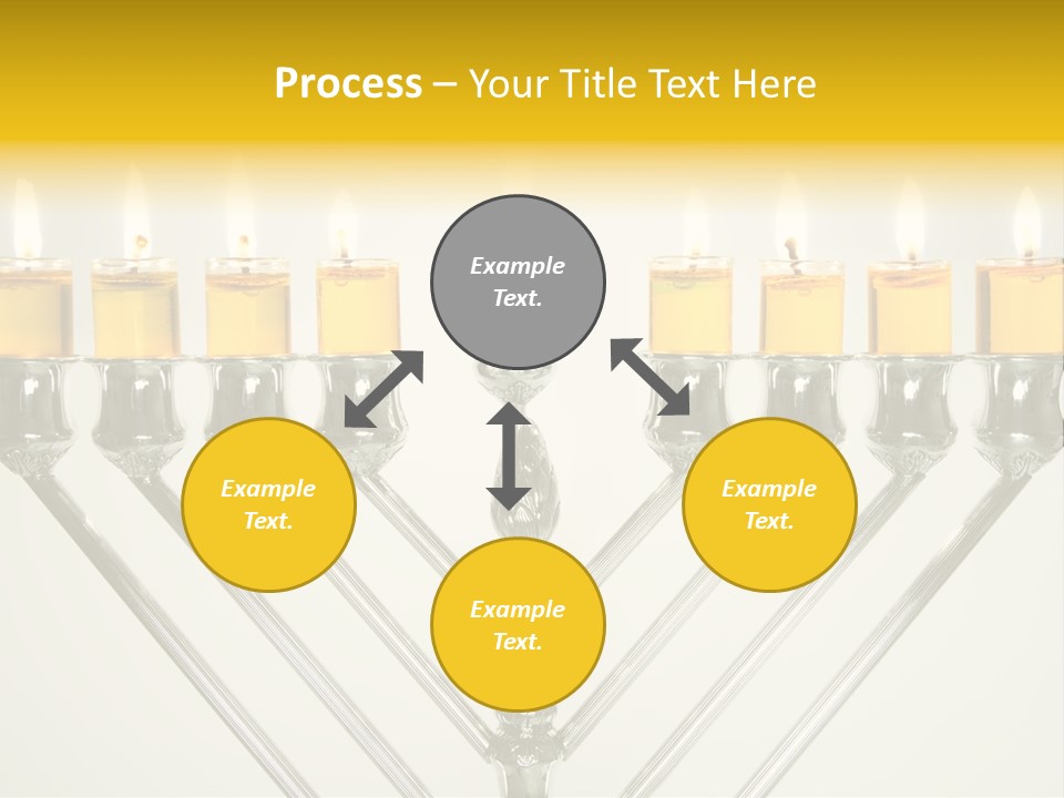 Fire Draydel Jewish PowerPoint Template