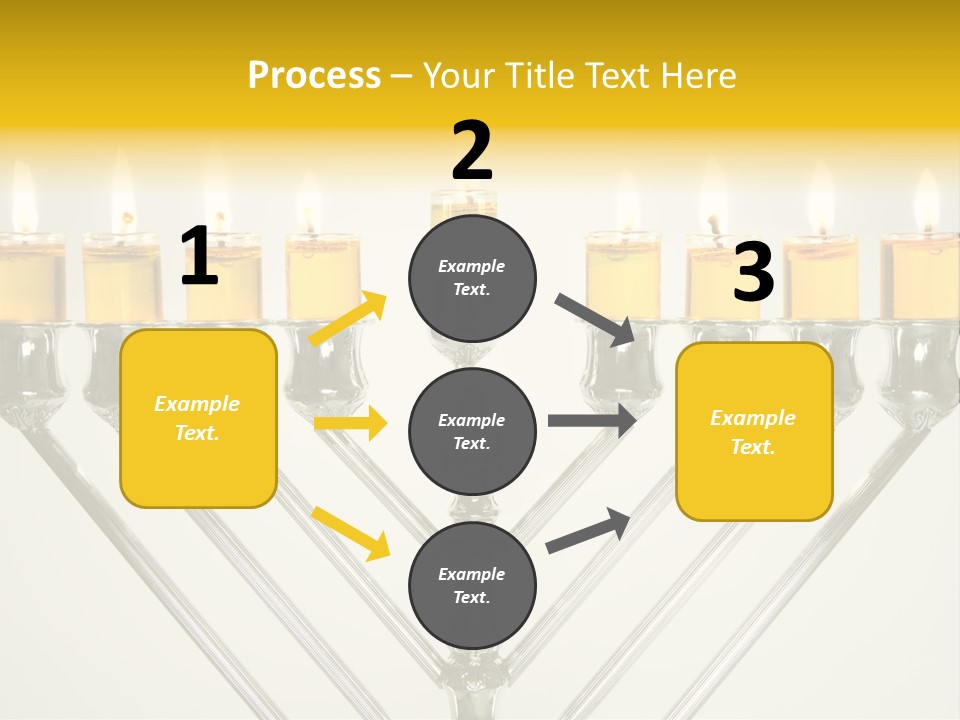 Fire Draydel Jewish PowerPoint Template
