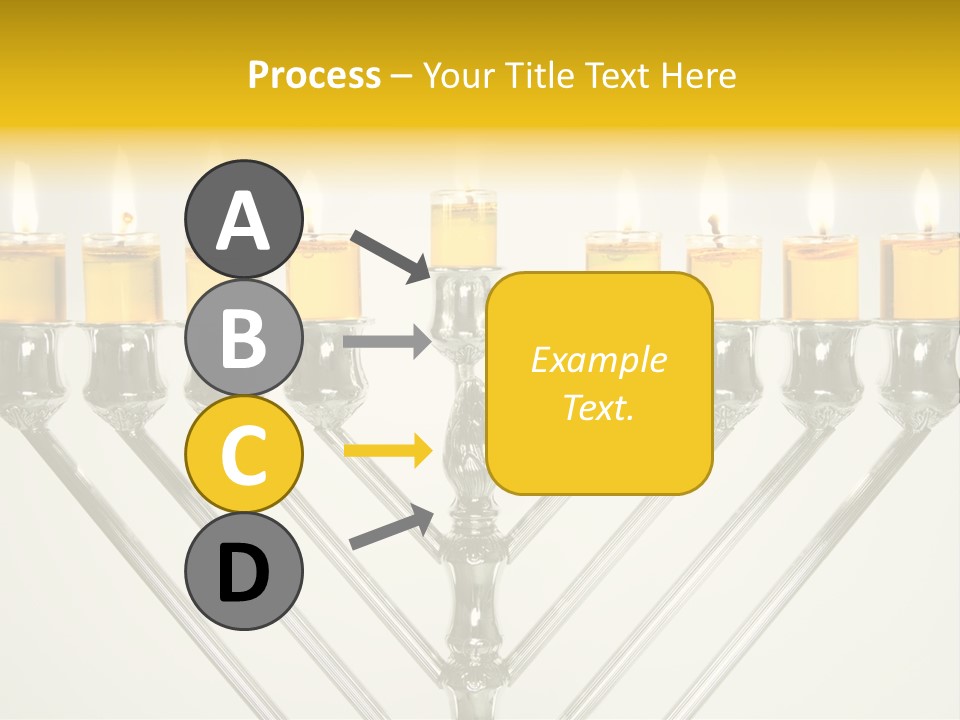 Fire Draydel Jewish PowerPoint Template