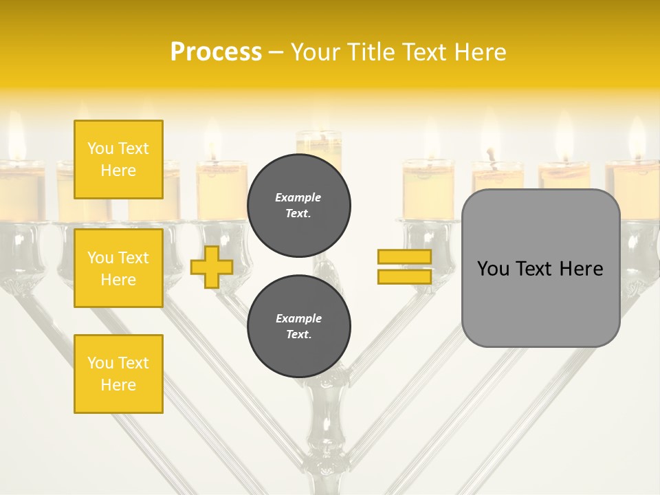 Fire Draydel Jewish PowerPoint Template