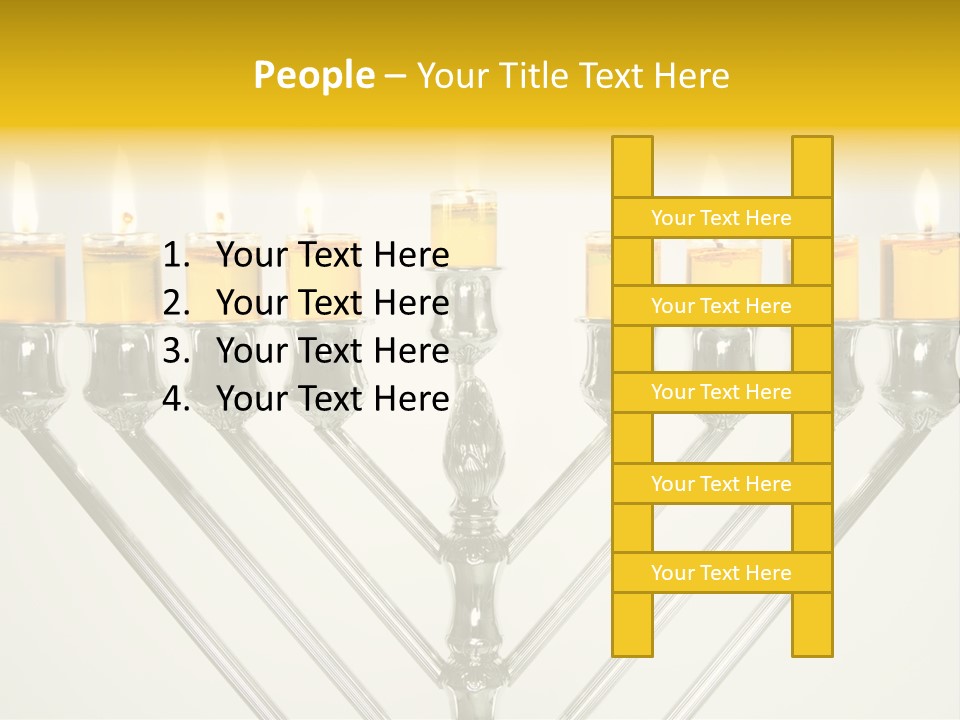 Fire Draydel Jewish PowerPoint Template