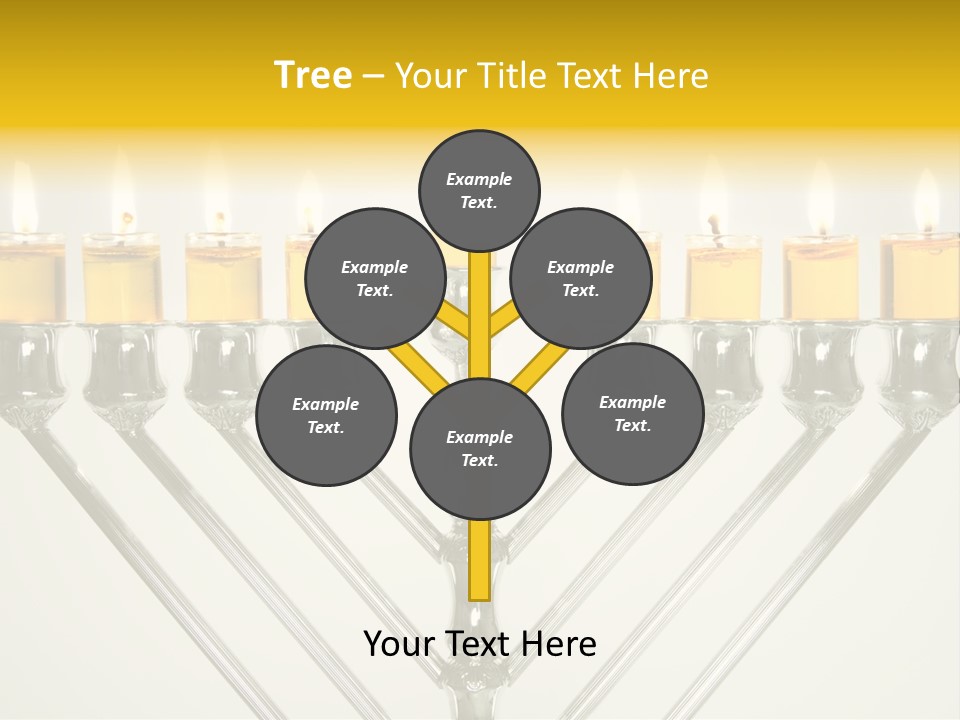 Fire Draydel Jewish PowerPoint Template