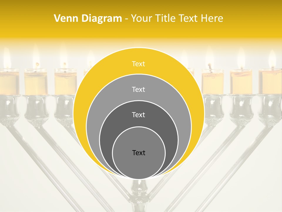 Fire Draydel Jewish PowerPoint Template