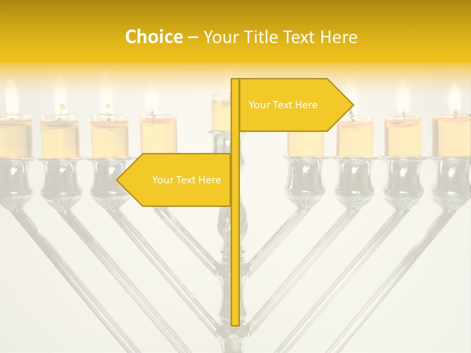 Fire Draydel Jewish PowerPoint Template