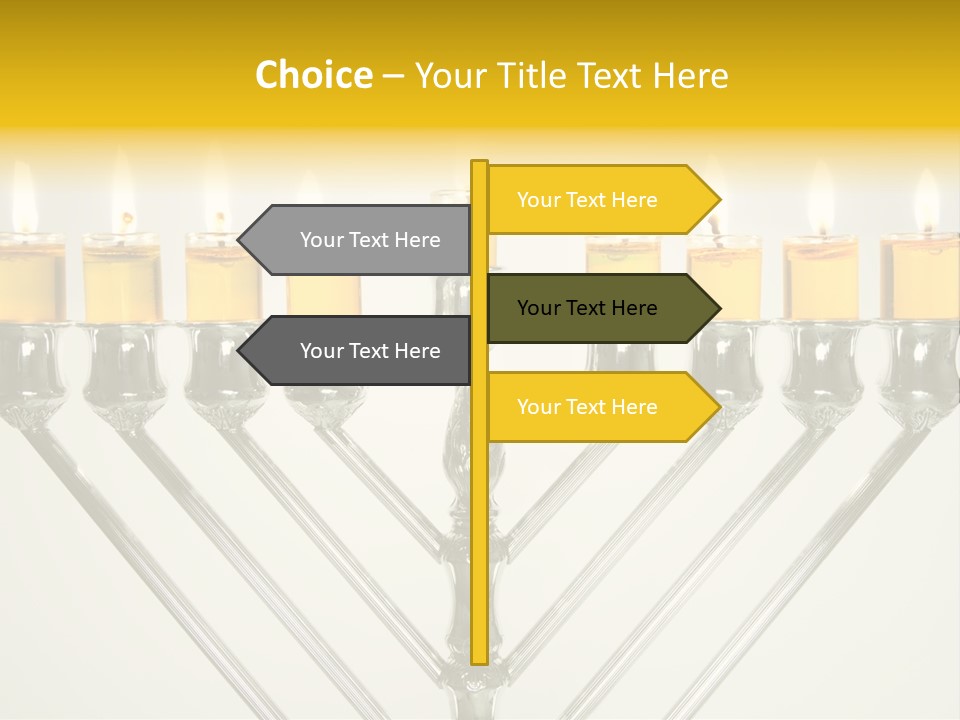 Fire Draydel Jewish PowerPoint Template