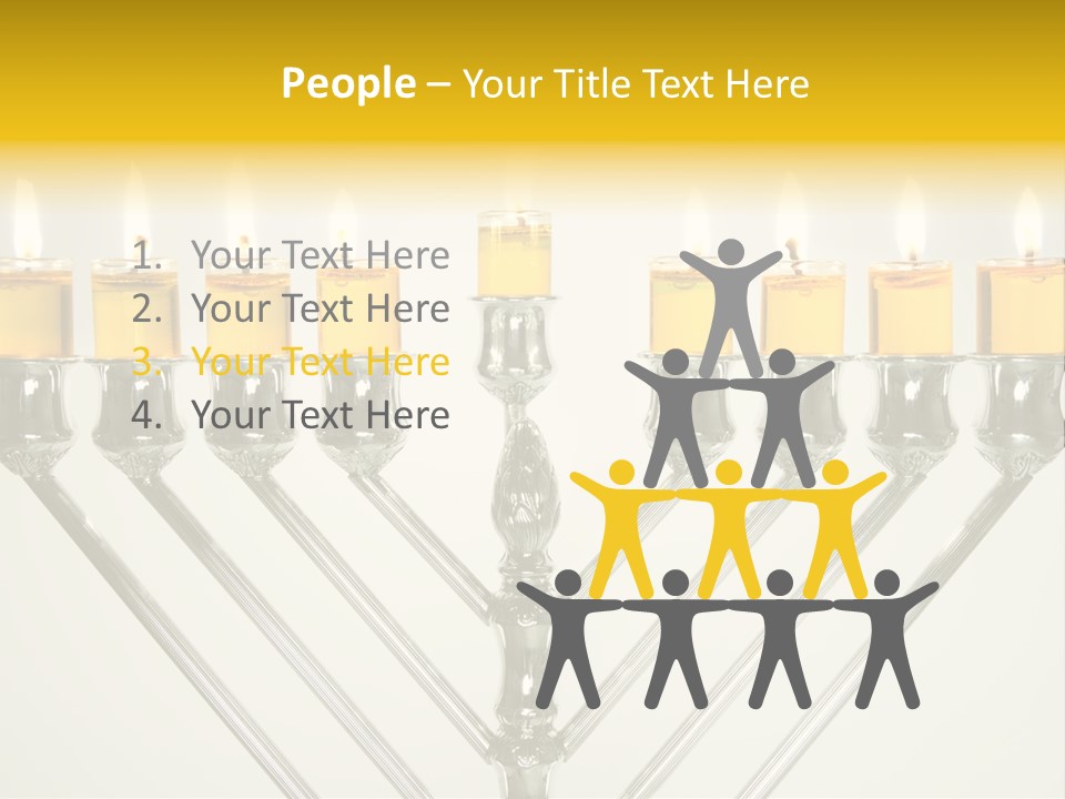 Fire Draydel Jewish PowerPoint Template