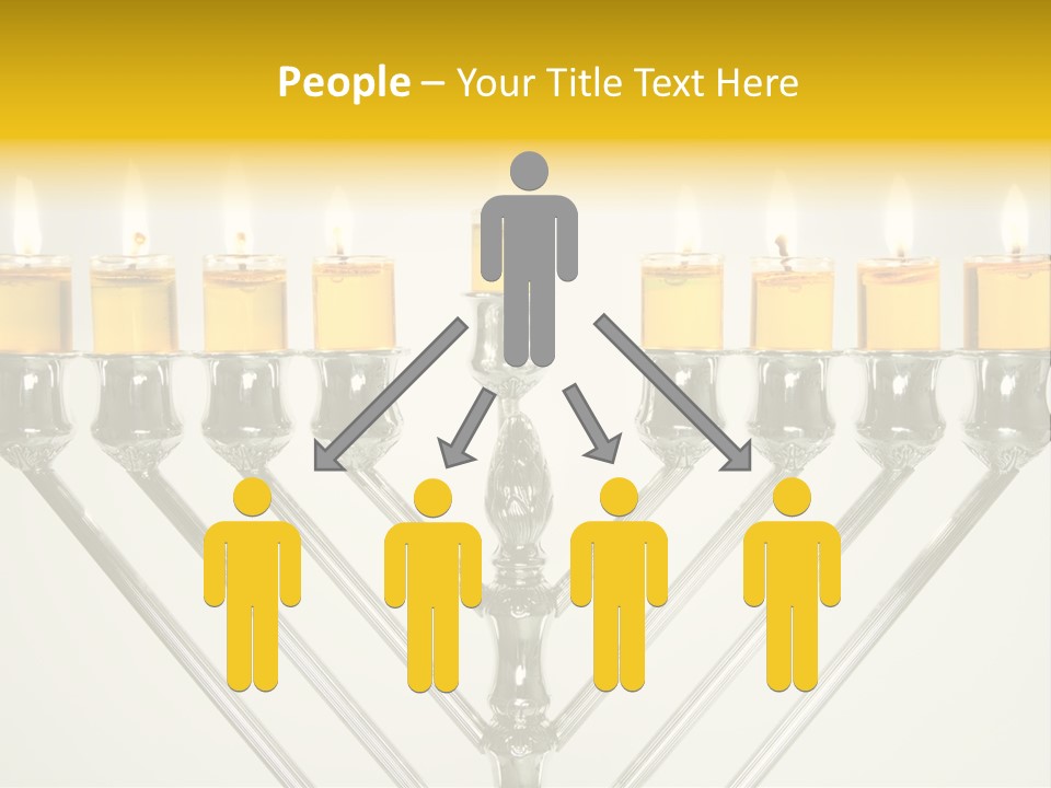 Fire Draydel Jewish PowerPoint Template