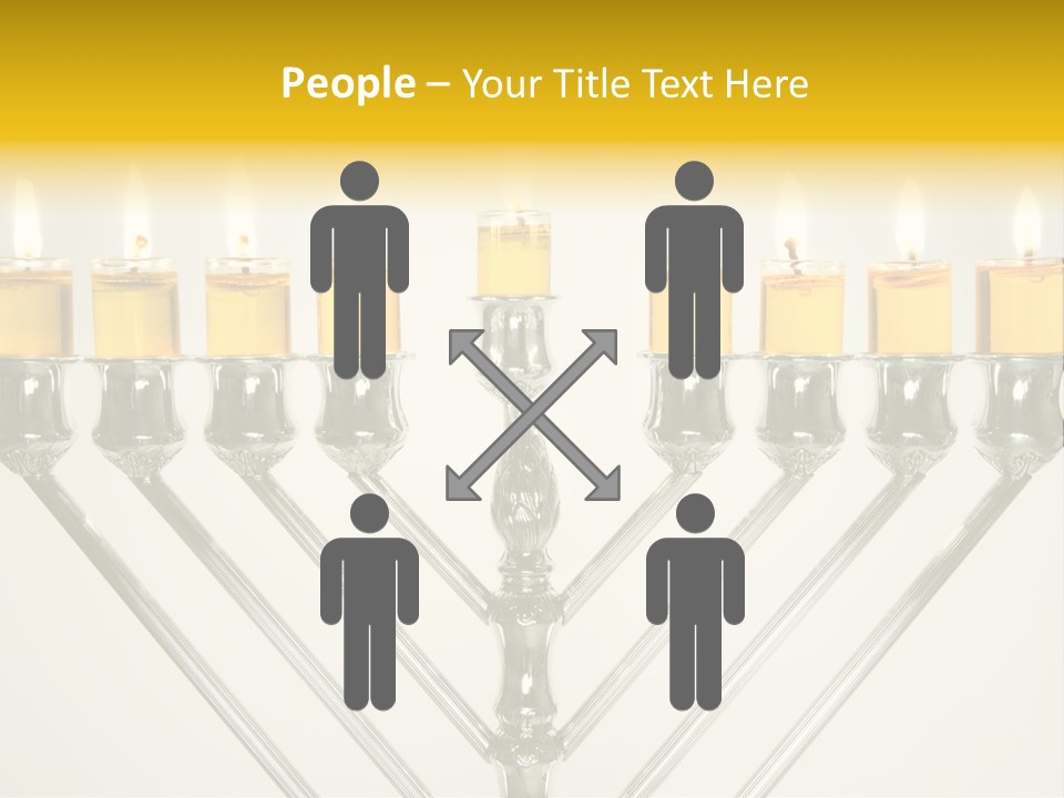 Fire Draydel Jewish PowerPoint Template