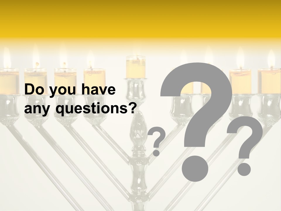 Fire Draydel Jewish PowerPoint Template