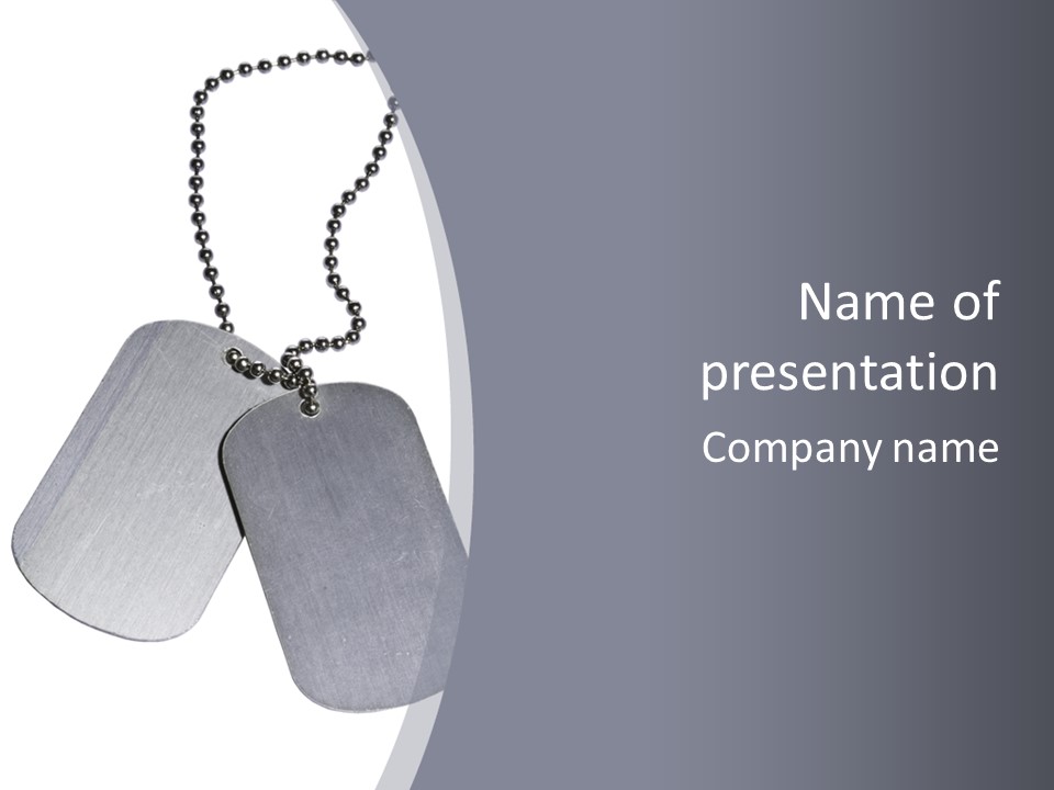 Empty Metallic Hang PowerPoint Template