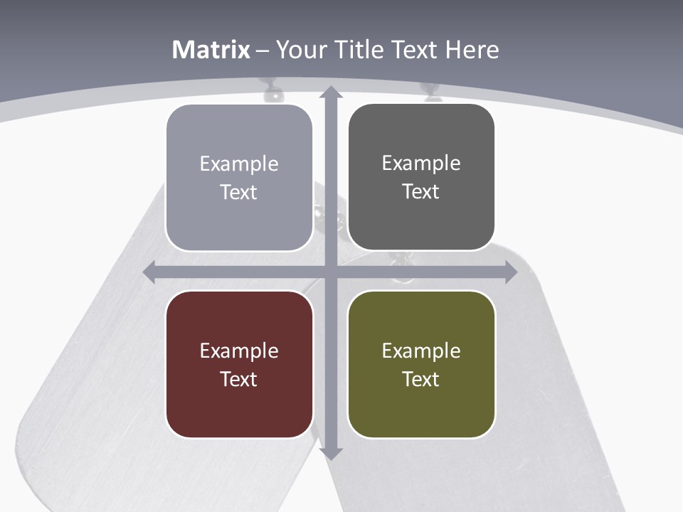 Empty Metallic Hang PowerPoint Template