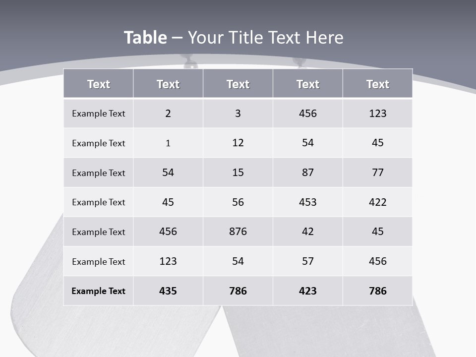 Empty Metallic Hang PowerPoint Template