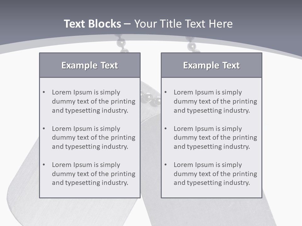 Empty Metallic Hang PowerPoint Template