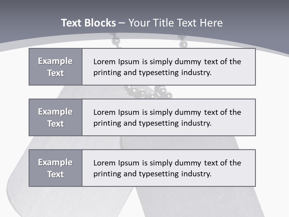 Empty Metallic Hang PowerPoint Template