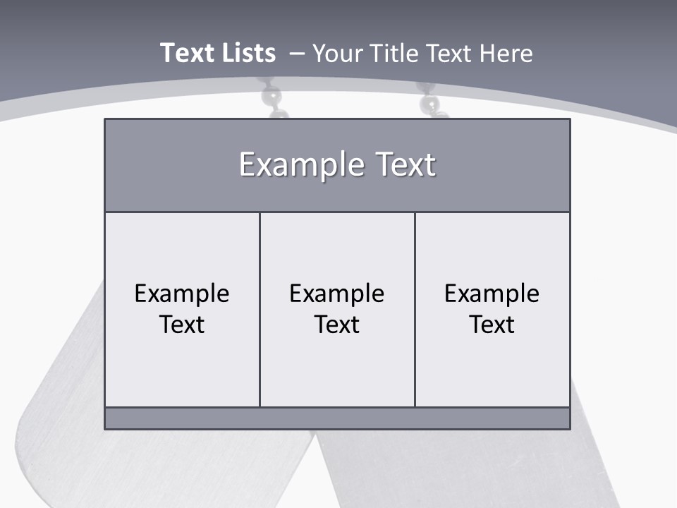 Empty Metallic Hang PowerPoint Template