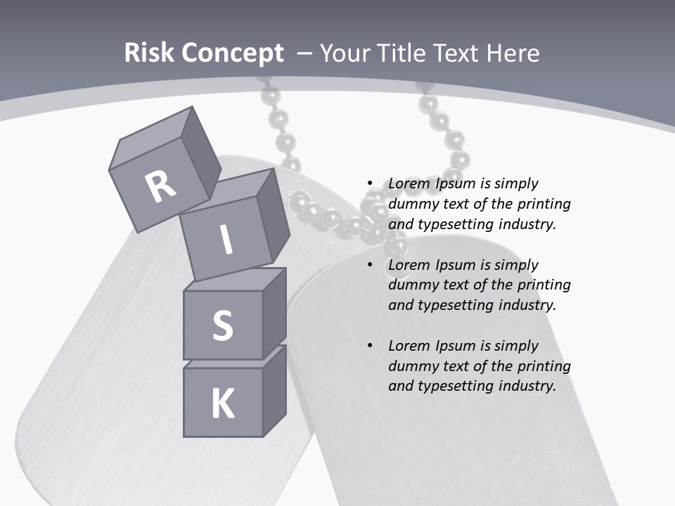 Empty Metallic Hang PowerPoint Template