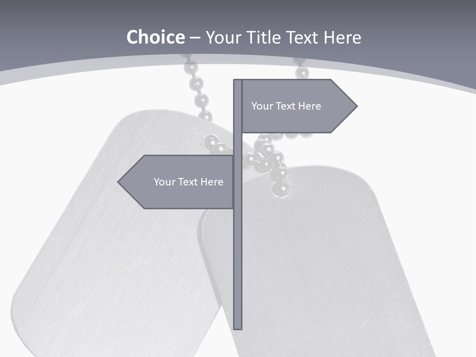 Empty Metallic Hang PowerPoint Template